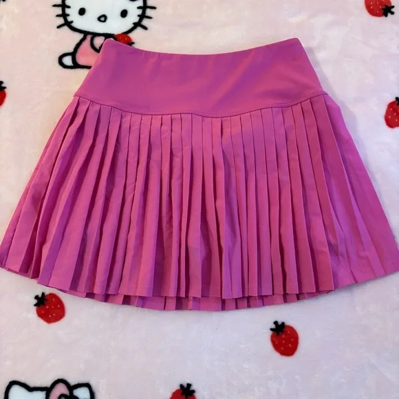 PINK Victoria’s Secret Hot Pink Zip-Up Relay Jacket and Skirt Set Size Medium - Picture 8 of 16